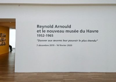 « Reynold Arnould and the new museum at Le Havre (1952-1965) », collective show at the Musée André Malraux, Le Havre