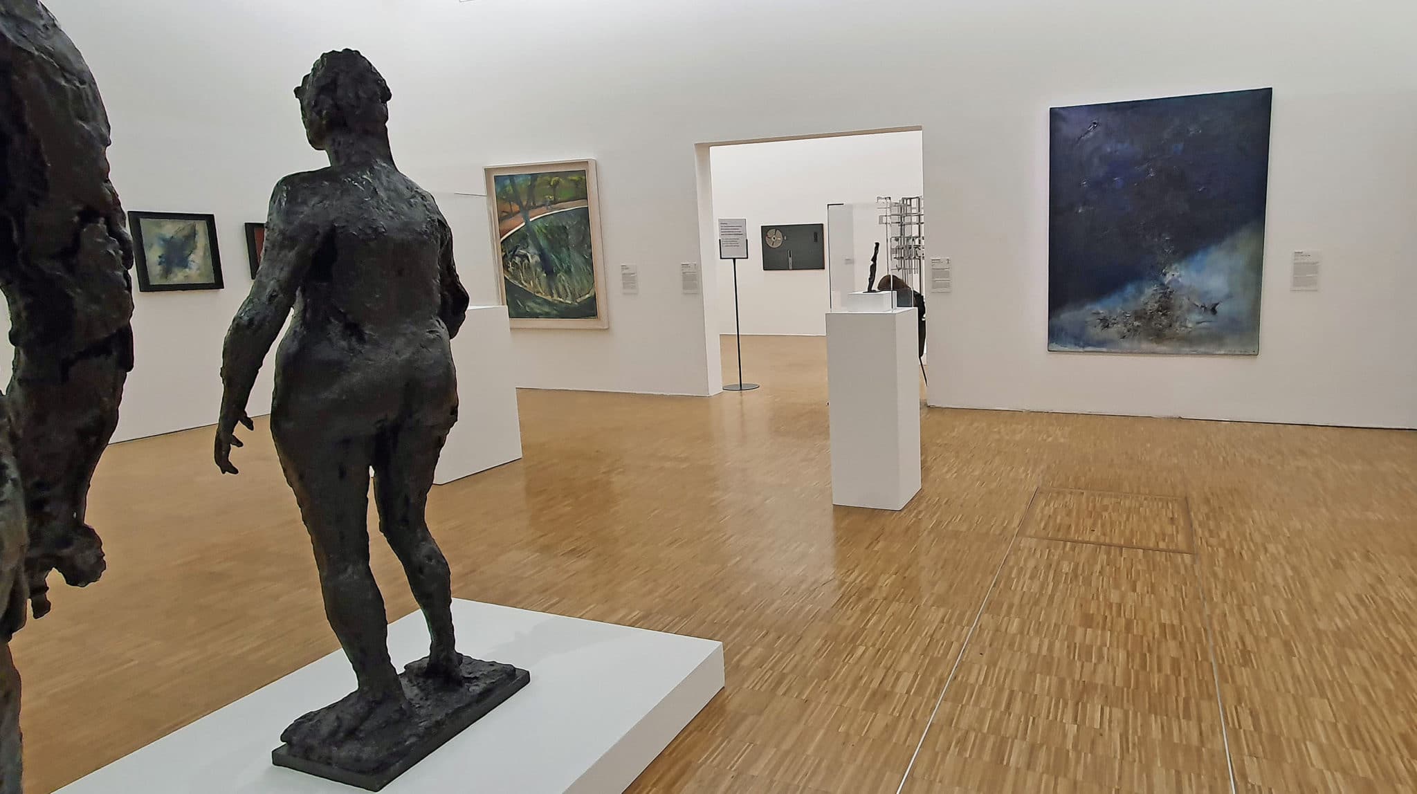 Musée national d’art moderne - Salle 26 : Jean Fautrier, Germaine Richier, Francis Bacon et Zao Wou-Ki. Droits réservés