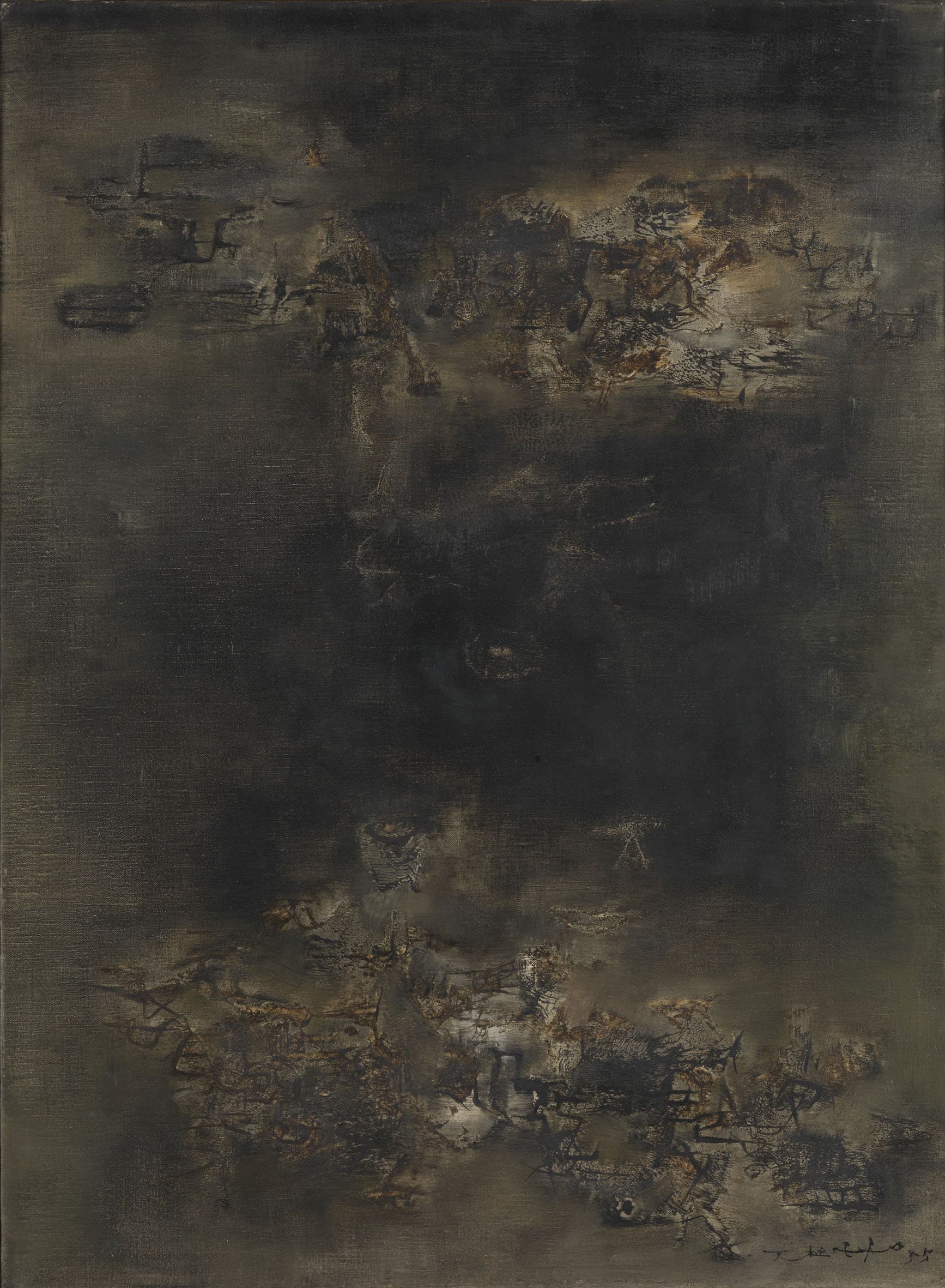 Musée national d’art moderne - Salles 26 et 29 : Zao Wou-Ki et Frédéric Benrath. Droits réservés