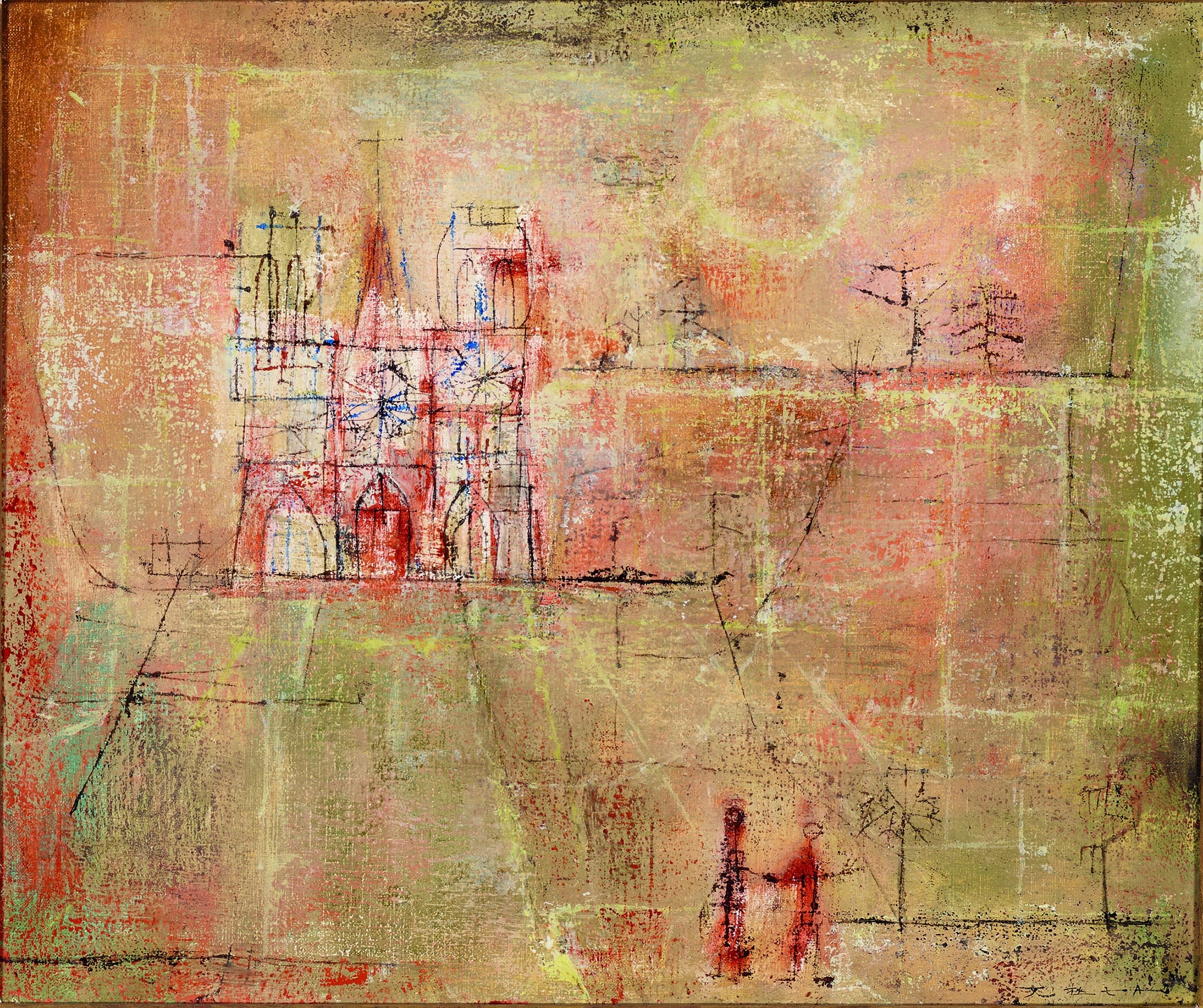 24.09.51, 1951 Huile sur toile, 46 x 55 cm – Paris, Musée d’Art Moderne, donation F. Marquet-Zao 2022. Droits réservés