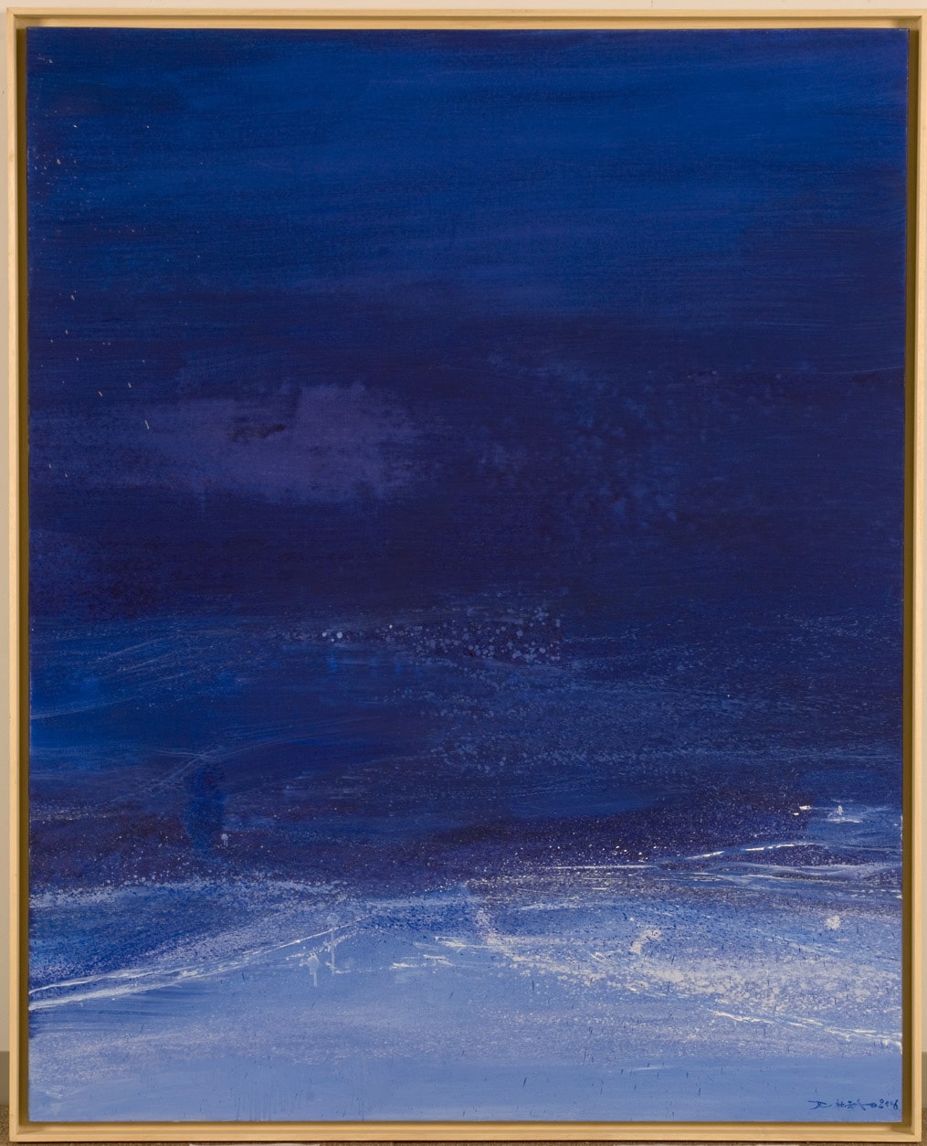 Hommage à Jean – 15.04.2006, 2006 Huile sur toile, 162 x 130 cm – Paris, Musée d’Art Moderne, donation F. Marquet-Zao 2022. Droits réservés