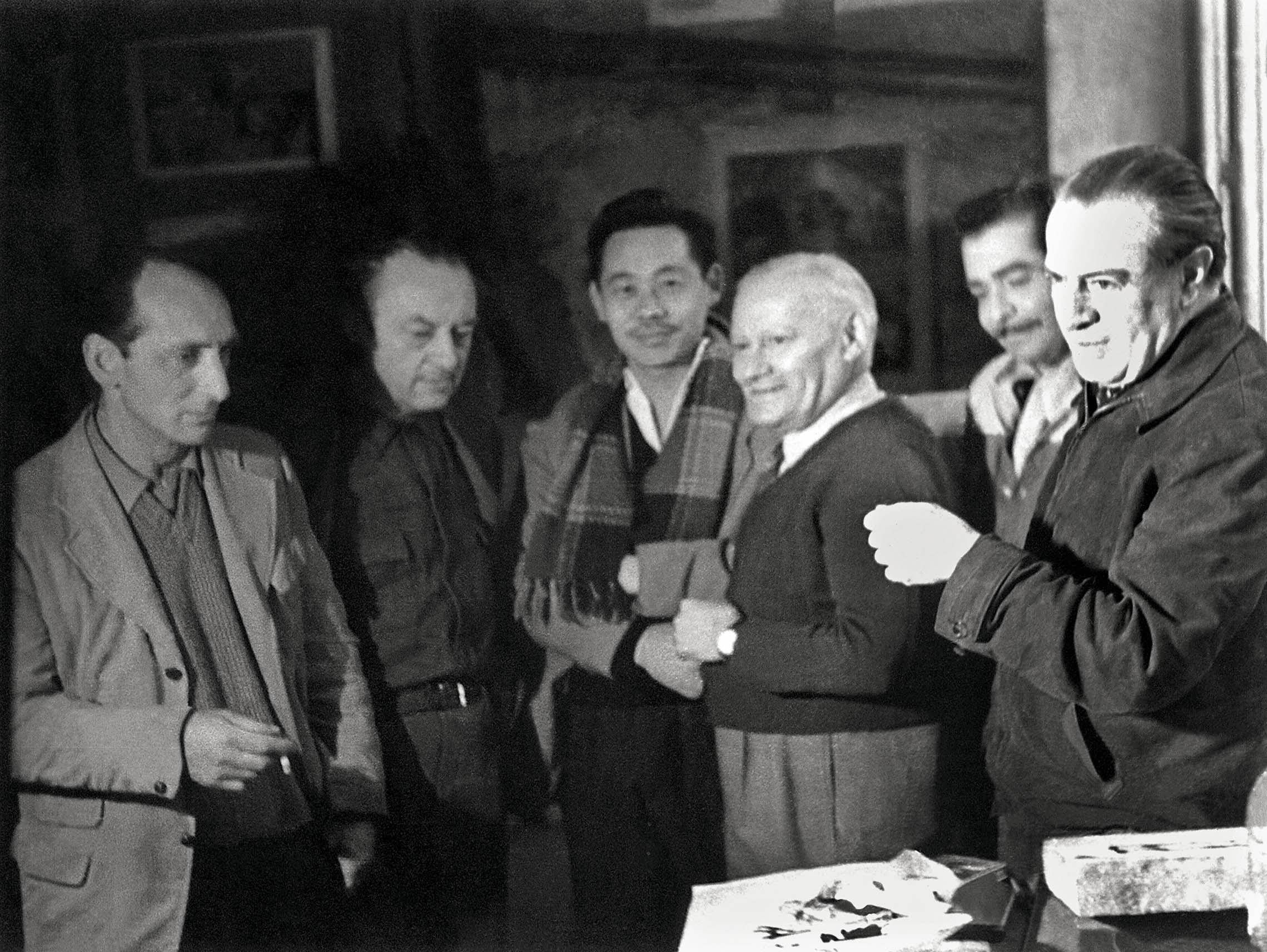 Photo 3 Les œuvres de Hans Hartung, Zao Wou-Ki et Maria-Helena Vieira da Silva dans la salle Abstractions au Musée d’art moderne de Paris. Photo Y.H. Droits réservés