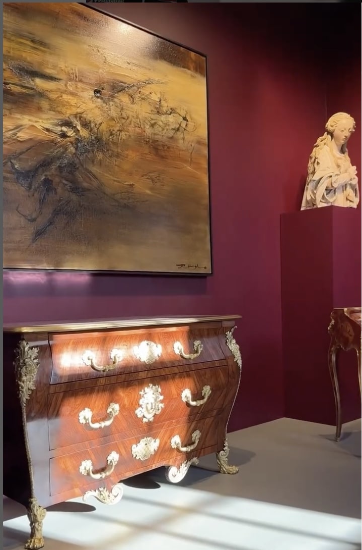 Les œuvres de Hans Hartung, Zao Wou-Ki et Maria-Helena Vieira da Silva dans la salle Abstractions au Musée d’art moderne de Paris. Photo Y.H. Droits réservés<br />
