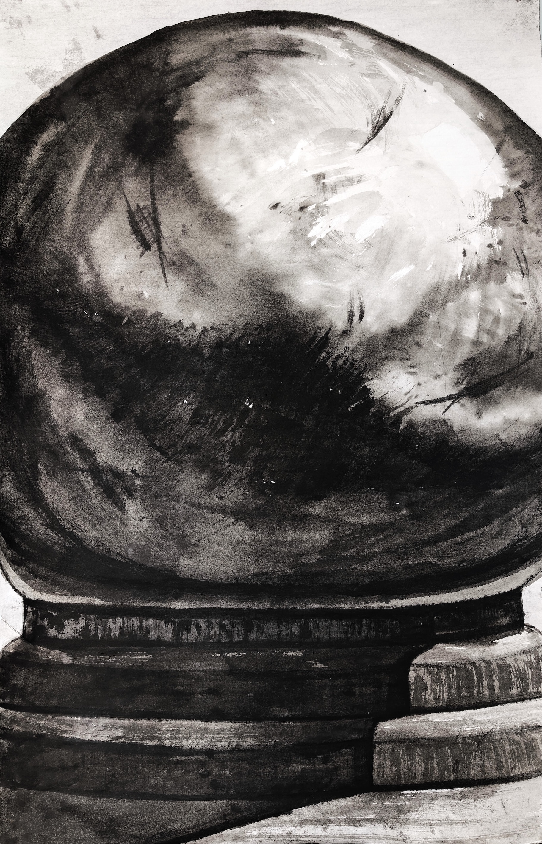 Image_20250426164038.jpg Les œuvres de Hans Hartung, Zao Wou-Ki et Maria-Helena Vieira da Silva dans la salle Abstractions au Musée d’art moderne de Paris. Photo Y.H. Droits réservés<br />